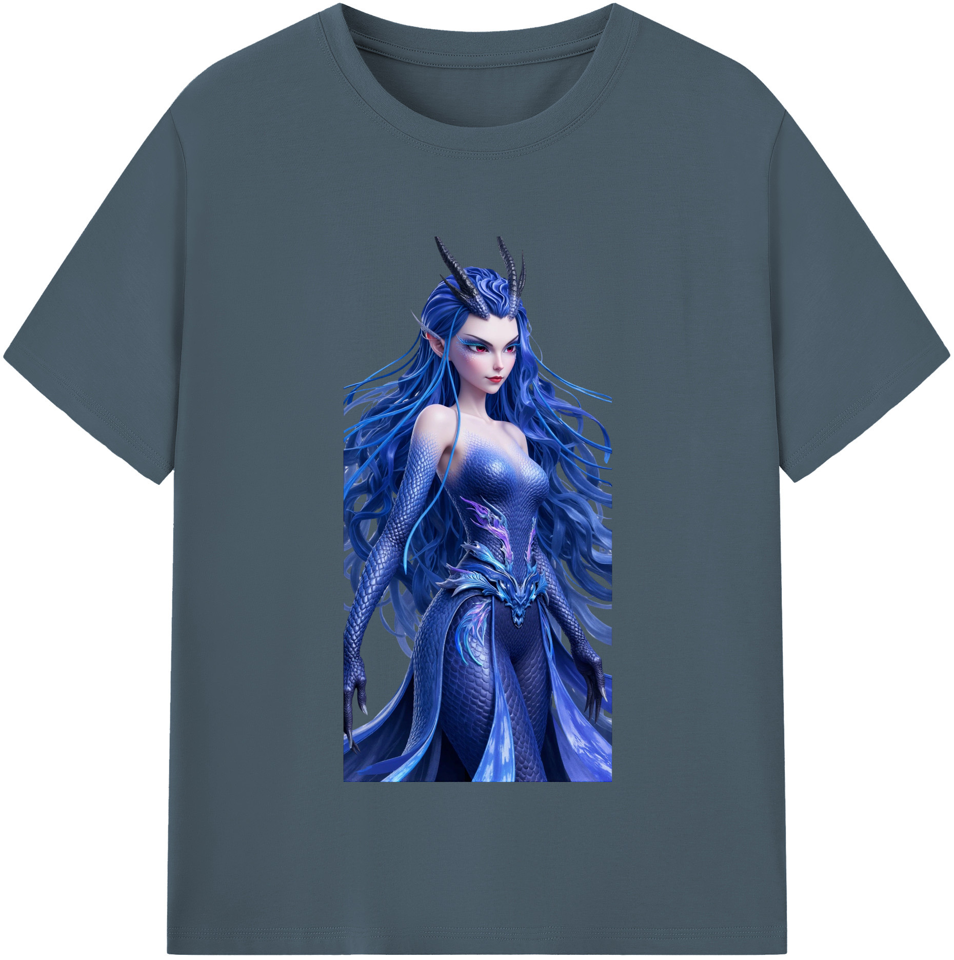 （画像用） Ne Zha 2 ナタ 魔童の大暴れ 綿100％半袖Tシャツ（フロントプリント）